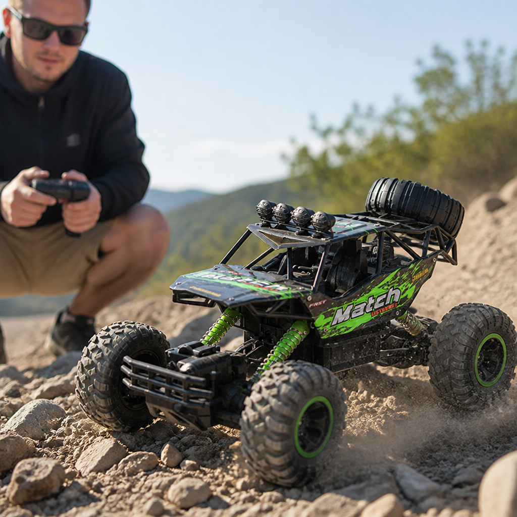 4WD Metal-Body Remote-Controlled Monster Truck