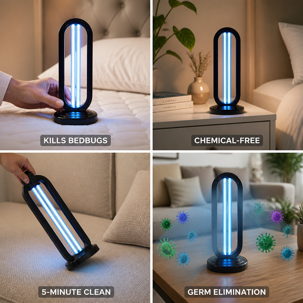 5-Minute UV-C Chemical-Free Disinfection Lamp