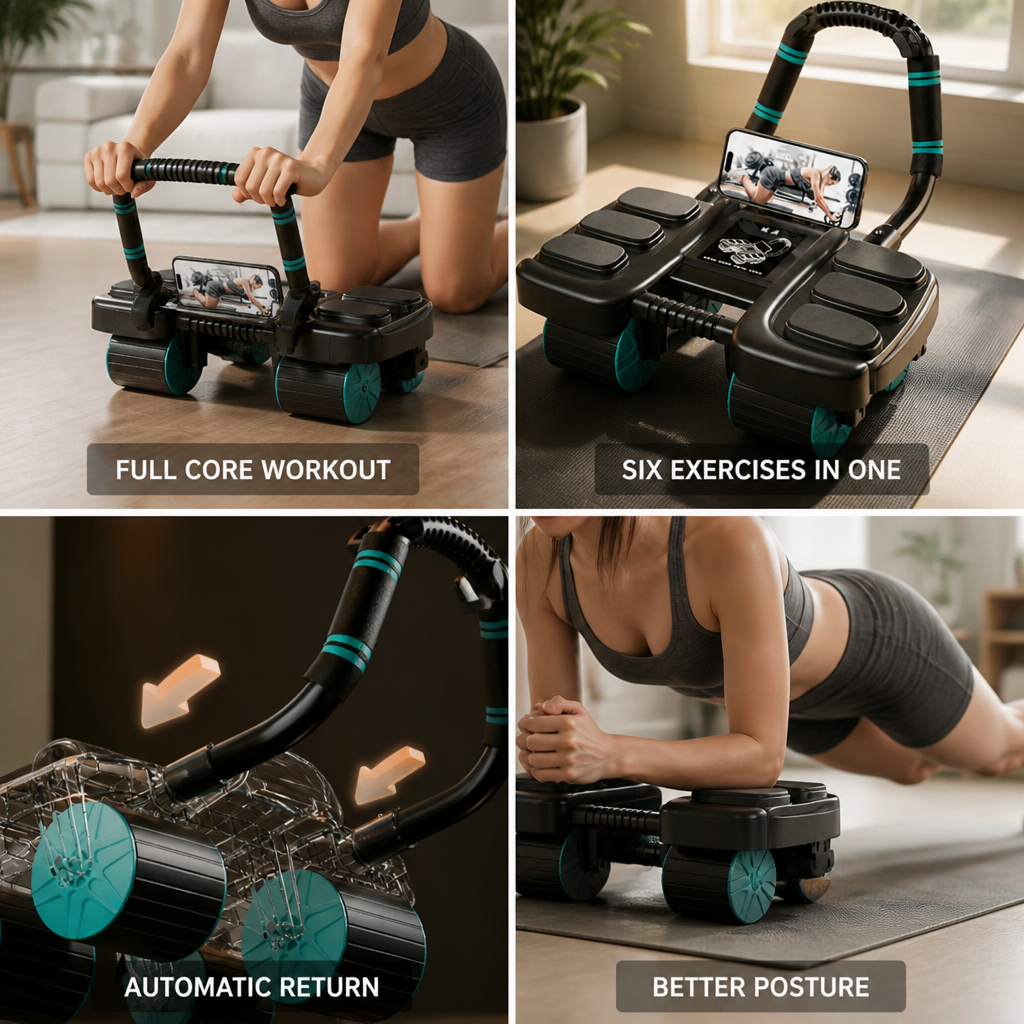 6-In-1 Automatic Return Ab Trainer