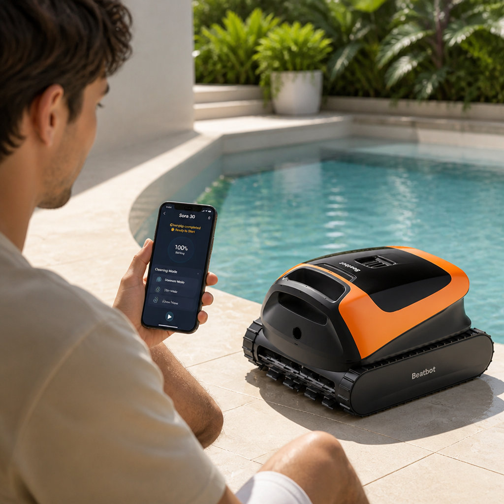 6800 GPH Suction & 5-Hour Battery Robotic Pool Vacuum