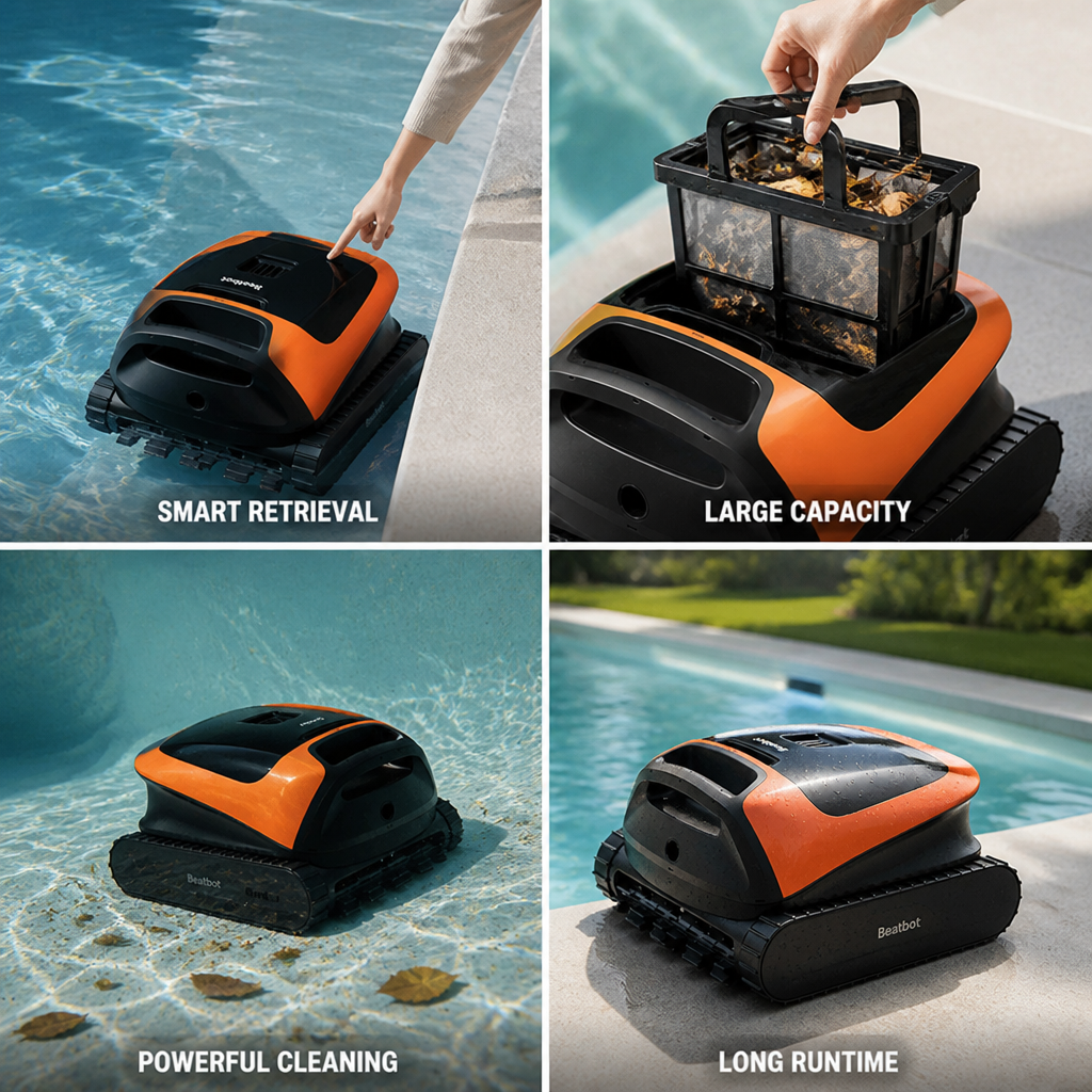 6800 GPH Suction & 5-Hour Battery Robotic Pool Vacuum