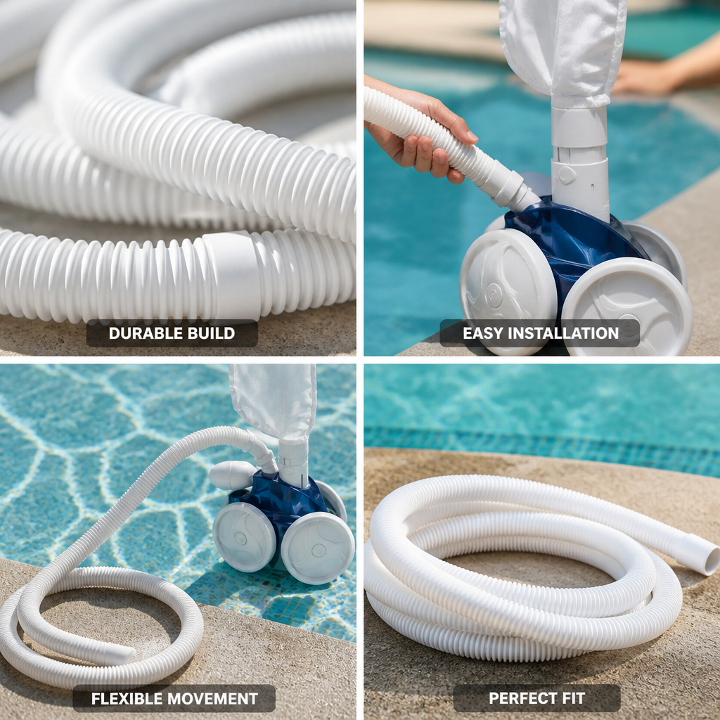 6ft Flexible Corrugated Pool Cleaner Hose (Polaris 360 Compatible)