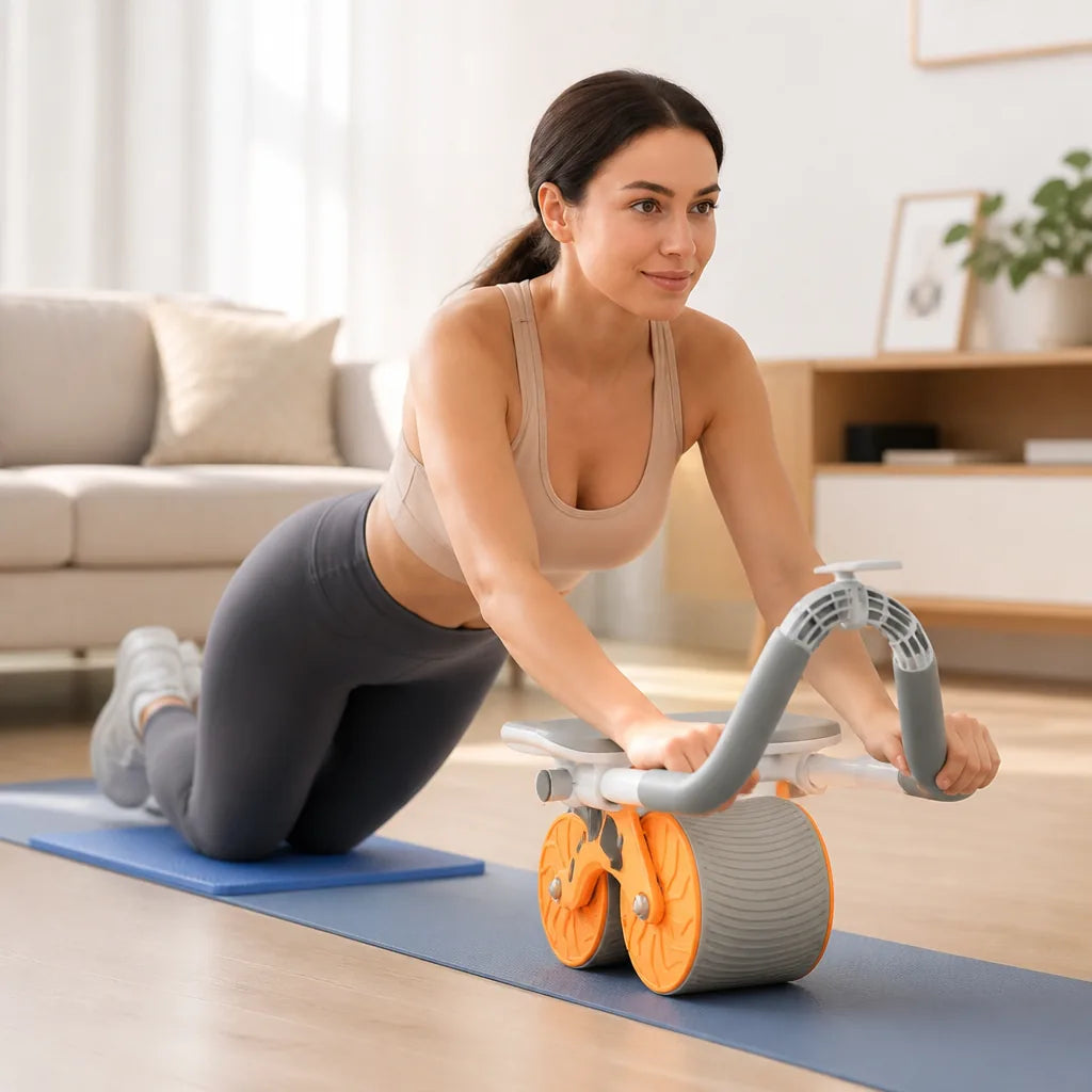 Ab Roller Core Strength Free Knee Pad
