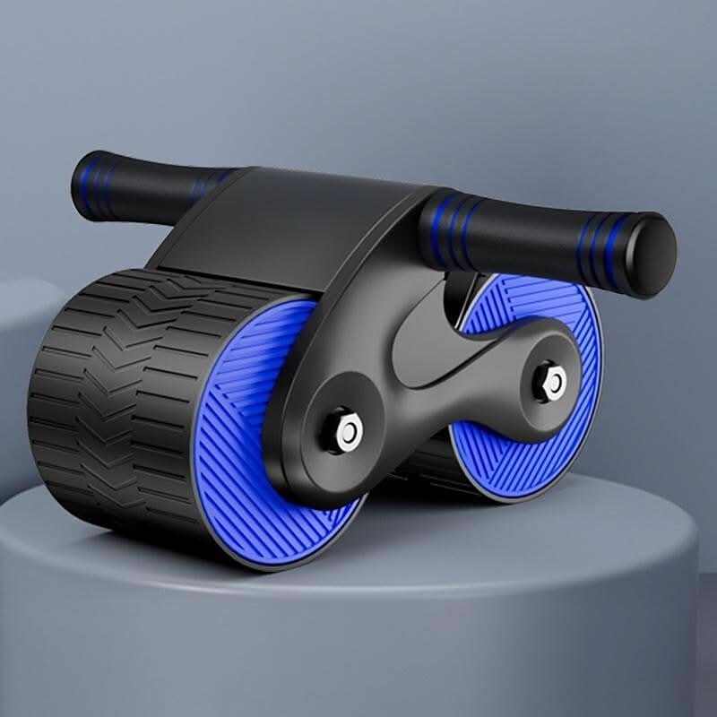 Ab Roller Non-Slip Wheels Automatic Recoil Adjustable Resistance