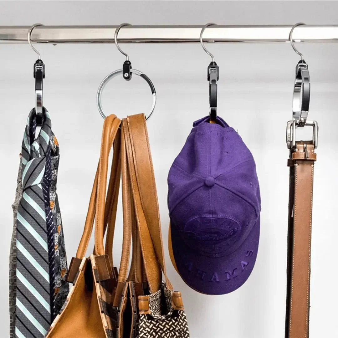Accessory Hanger Metal 360° Swivel Space-Saving
