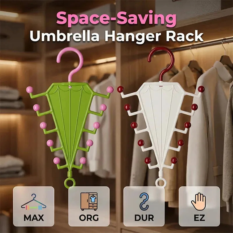 Accessory Hanger Rack Double-Sided Space-Saving Tangle-Free