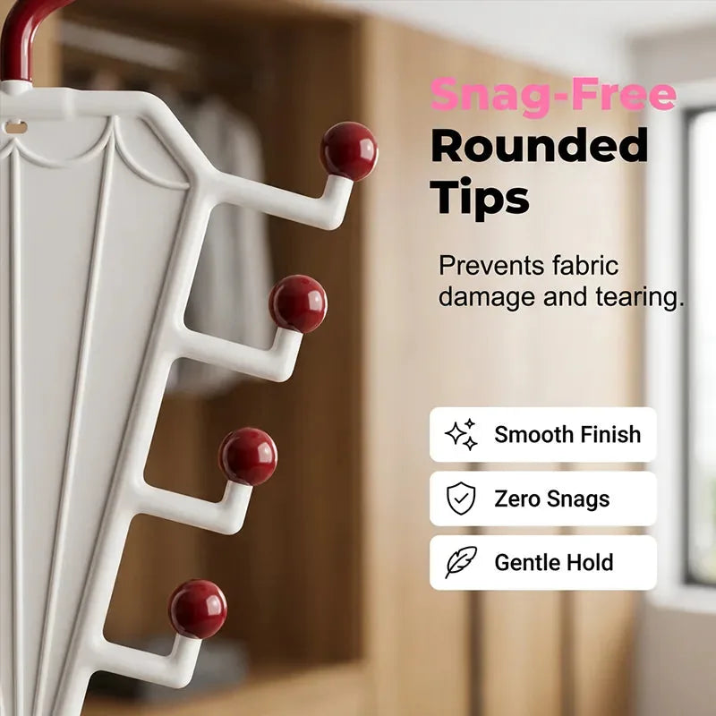 Accessory Hanger Rack Double-Sided Space-Saving Tangle-Free