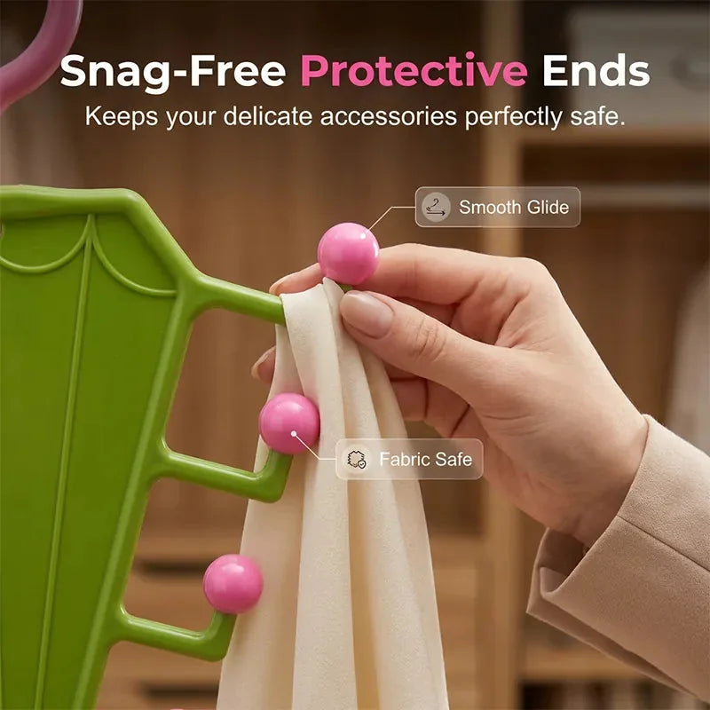 Accessory Hanger Rack Double-Sided Space-Saving Tangle-Free