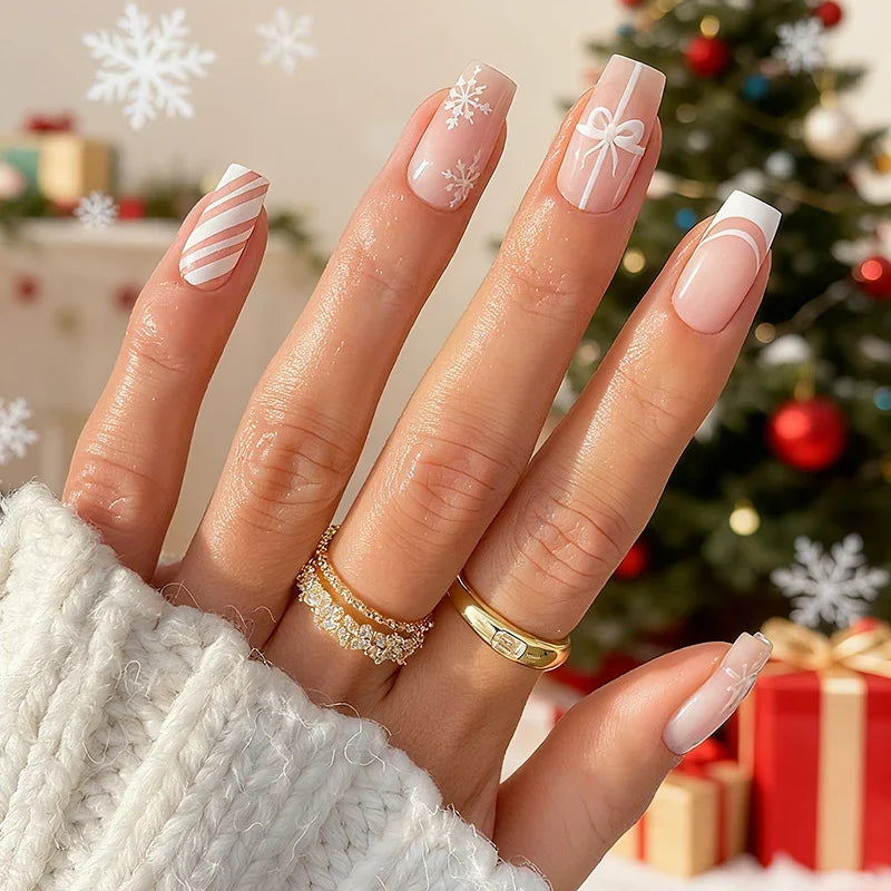 Acrylic Nail Tips Holiday Designs Easy Application