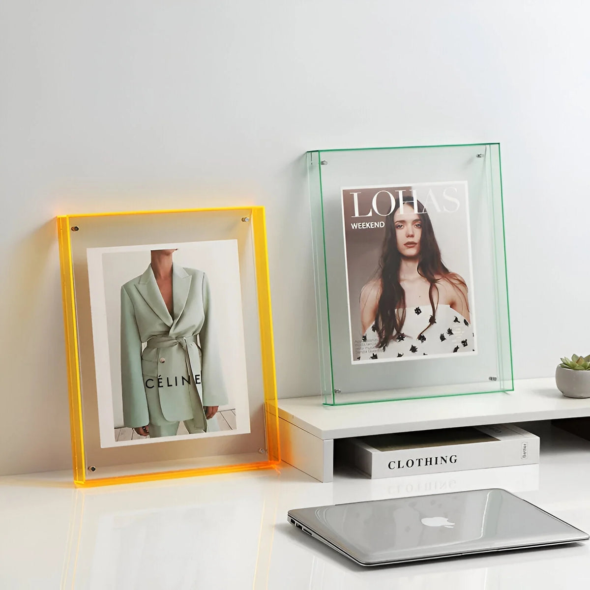 Acrylic Photo Frame Borderless Floating Magnetic Corners