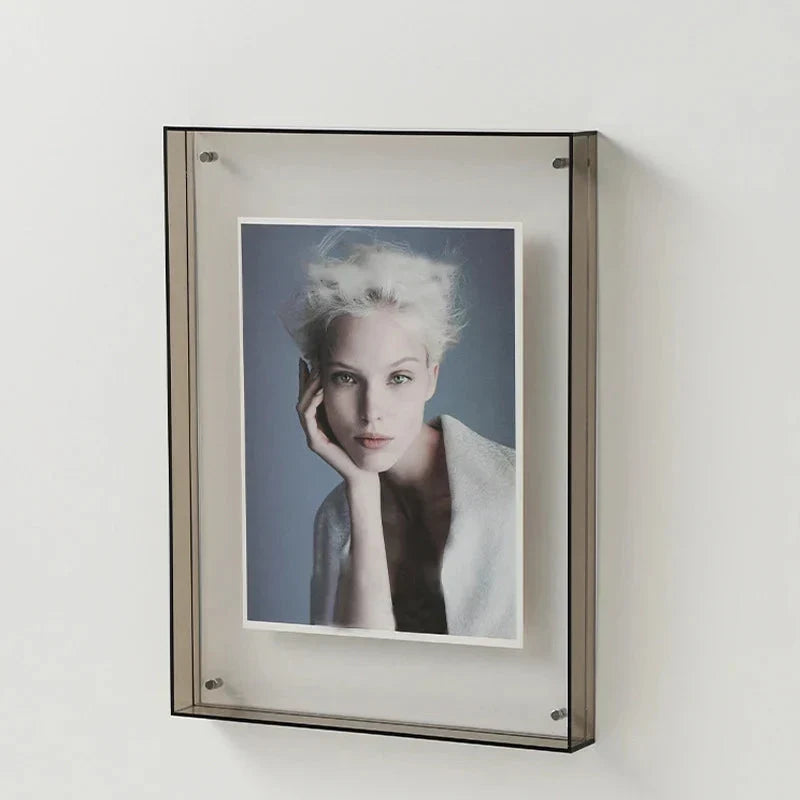 Acrylic Photo Frame Color-Glow Edges Floating Display Style
