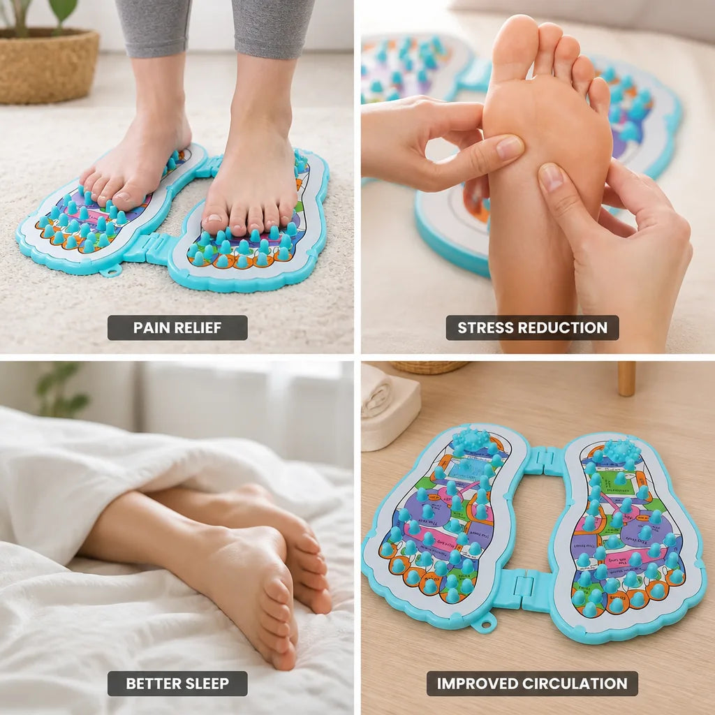 Acupressure Foot Mat Spiked Massage Pain Relief
