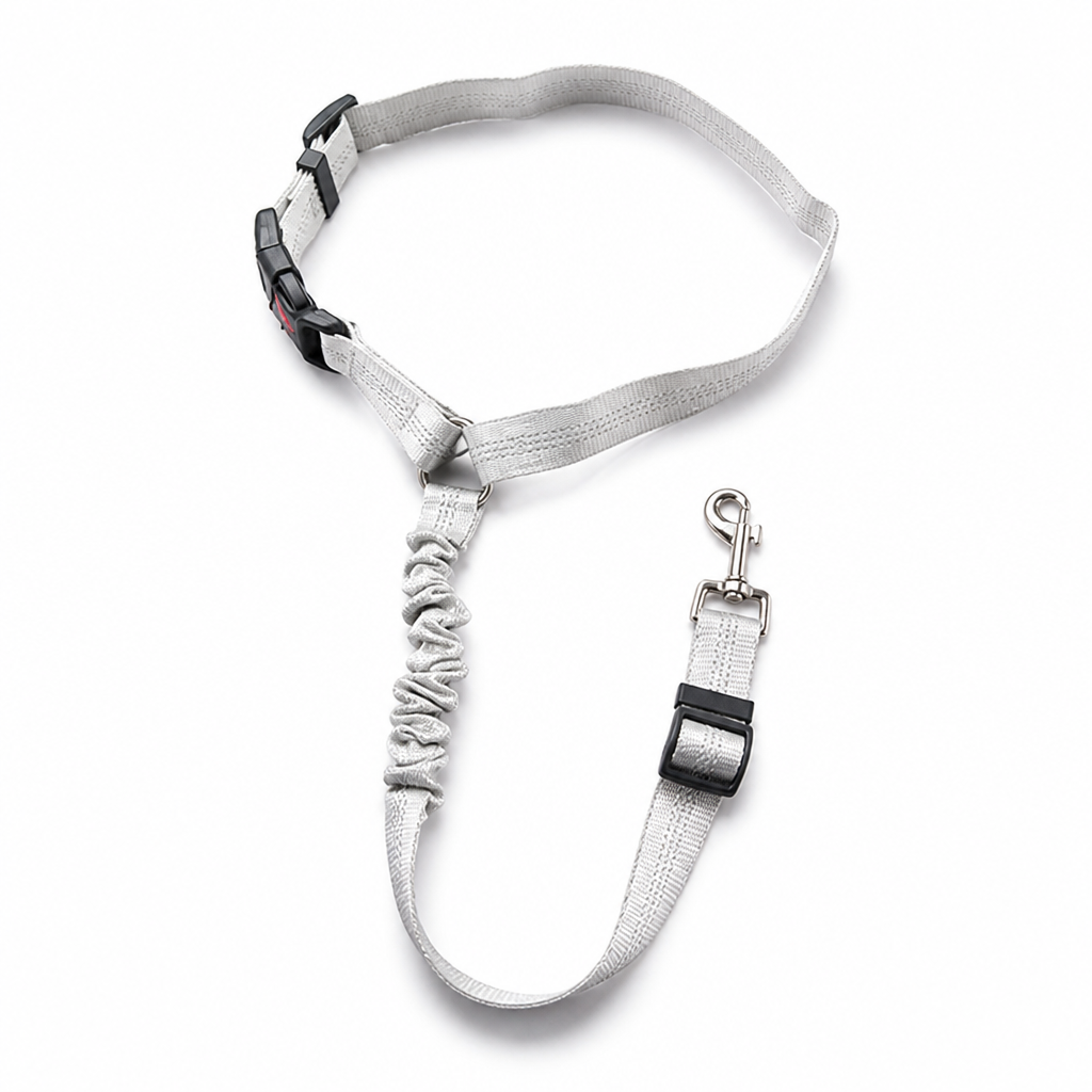 Adjustable & 360° Swivel Dog Car Seat Belt (Headrest Attachment)