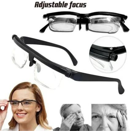 Adjustable Focus Glasses Dial Adjustable Lenses Lightweight Frame