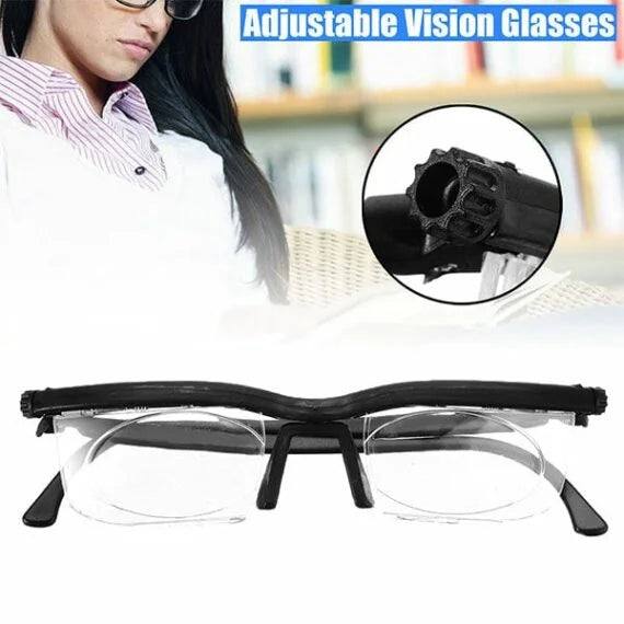 Adjustable Focus Glasses Dial Adjustable Lenses Lightweight Frame