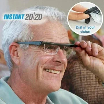 Adjustable Focus Glasses Integrated Dial & Independent Lenses