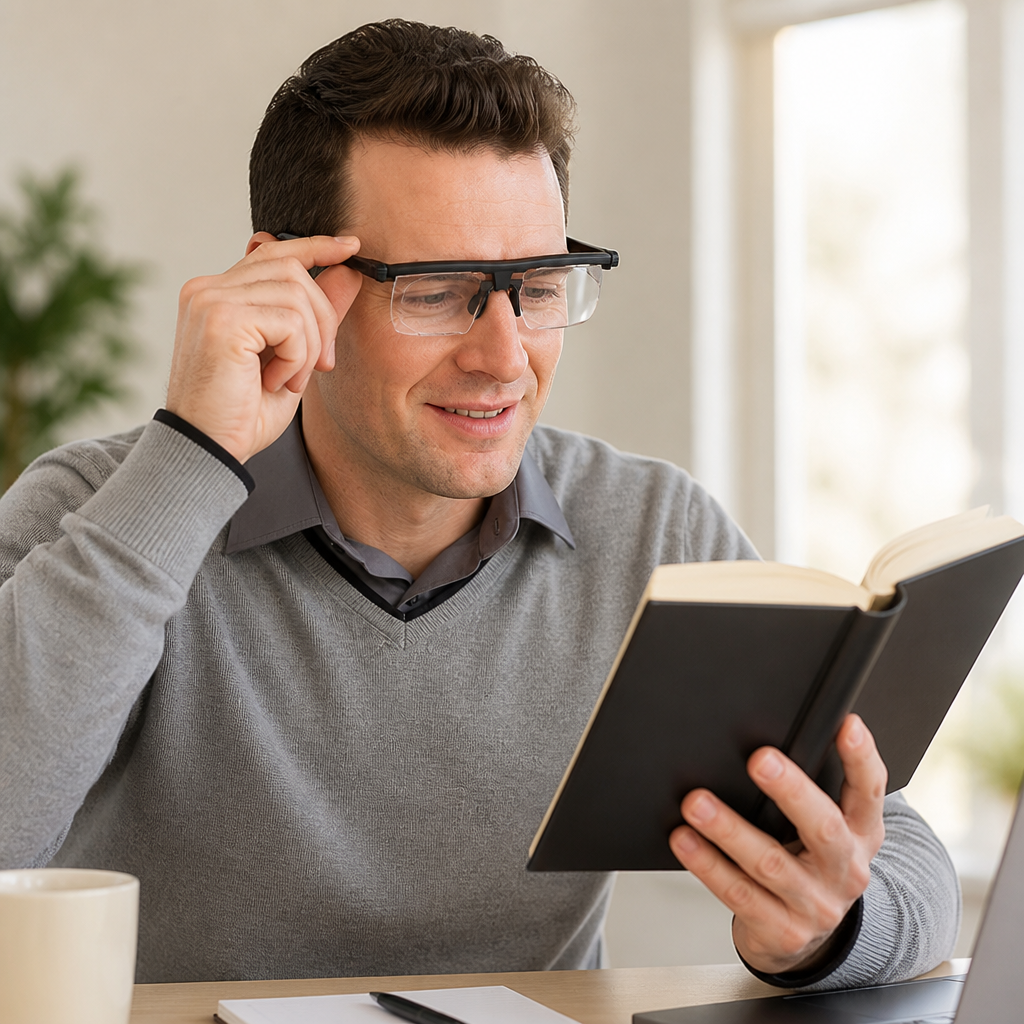 Adjustable Focus Impact-Resistant Glasses
