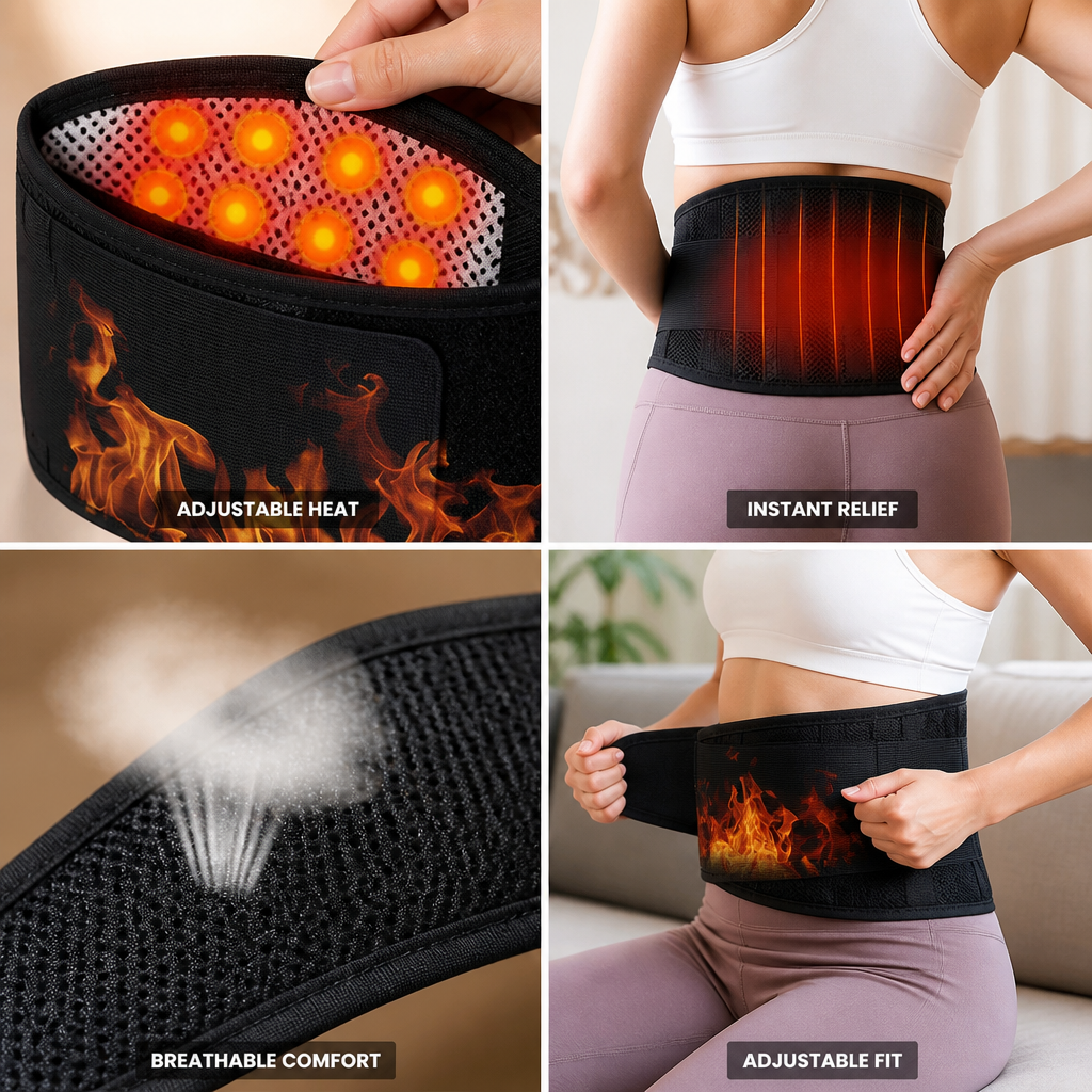 Adjustable Heat Ergonomic Lumbar Belt