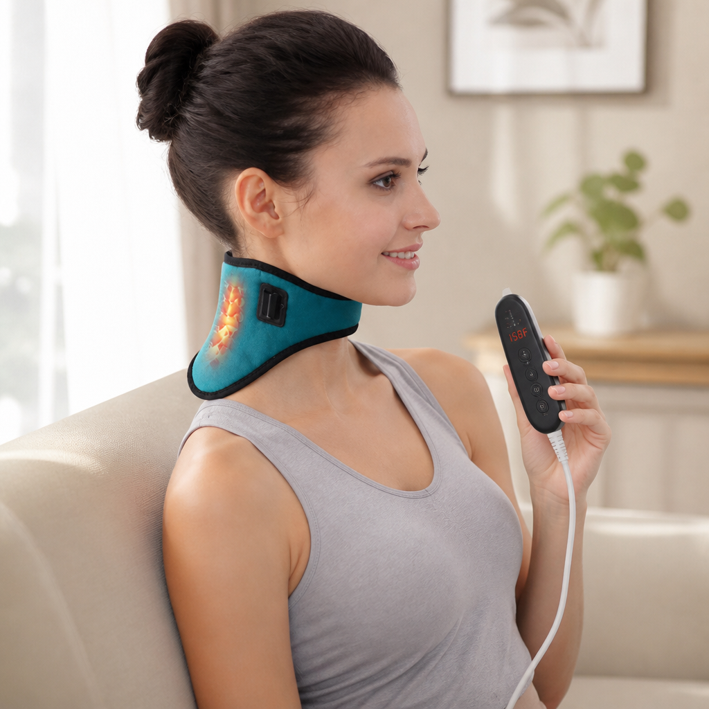 Adjustable Heat Remote-Control Neck Collar