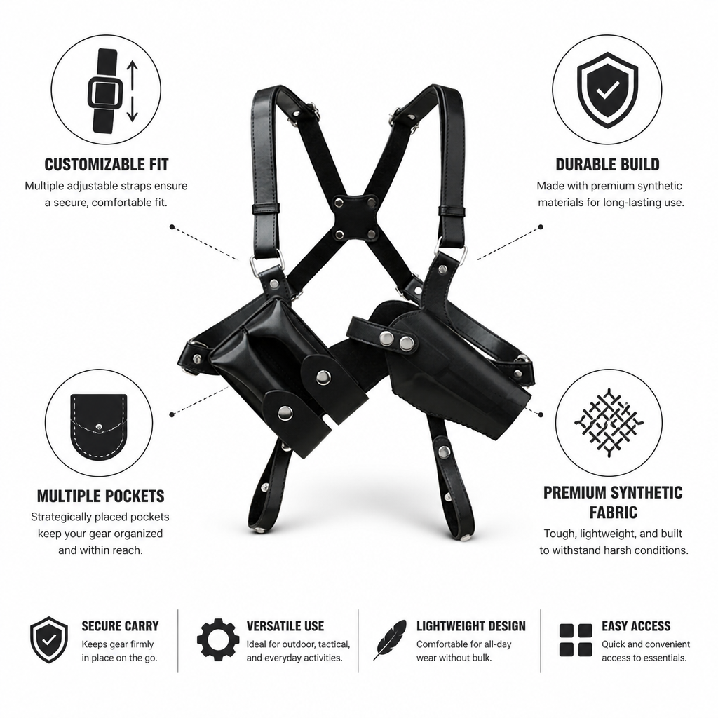 Adjustable Multi-Pocket Tactical Harness