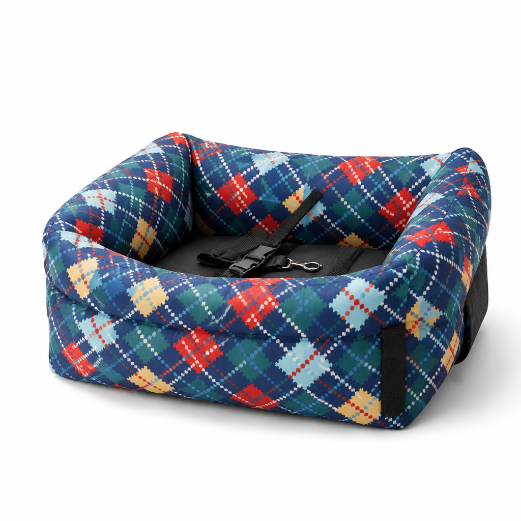 Adjustable Safety Harness Machine-Washable Dog Booster Seat