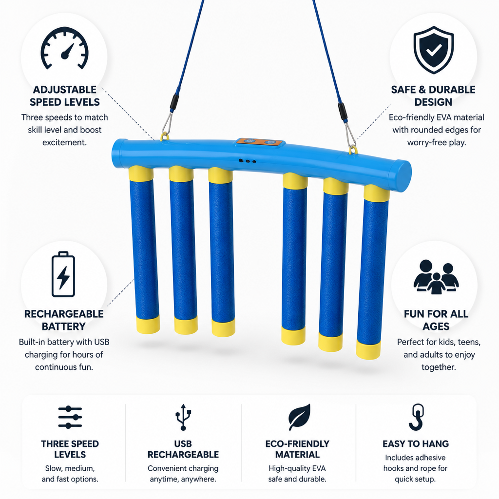 Adjustable-Speed USB-Rechargeable Reflex Catch Game