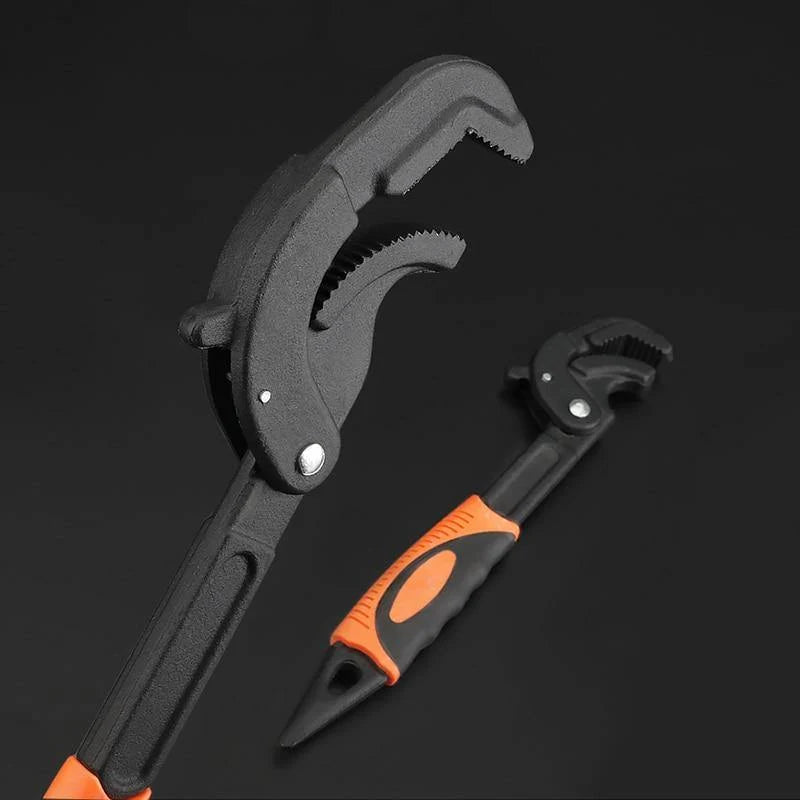 Adjustable Wrench Self-Adjusting Grip Non-Slip Handle Hardened Steel