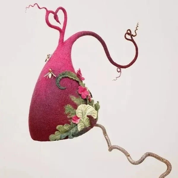 Adult Witch Hat Handcrafted Wool Felt Adjustable Fit