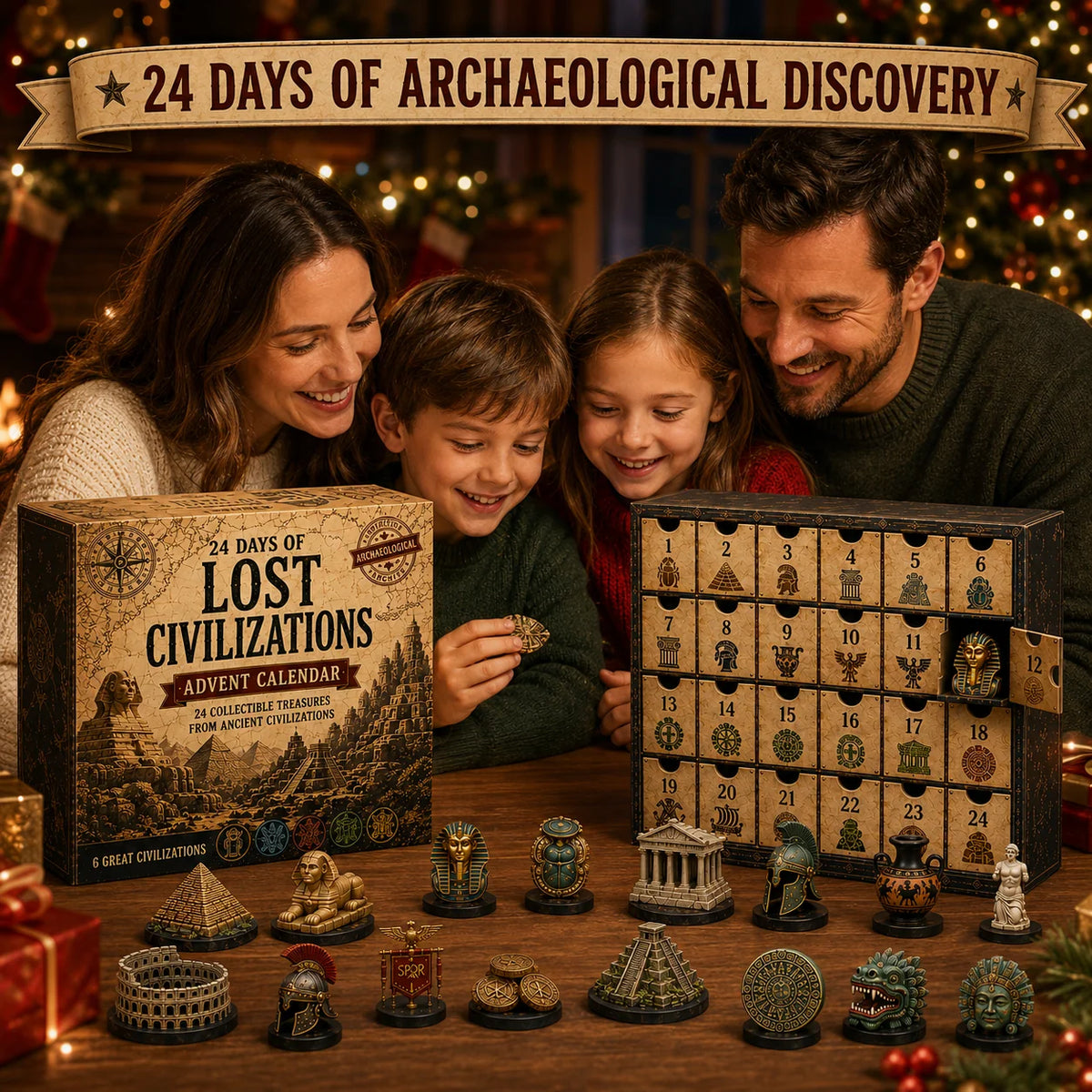 Advent Calendar 24 Collectibles Six Ancient Cultures