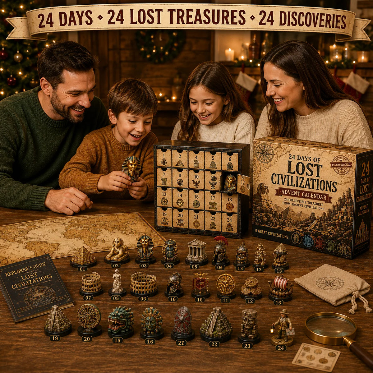 Advent Calendar 24 Collectibles Six Ancient Cultures