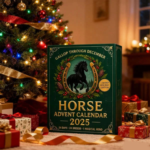 Advent Calendar 24 Hand-Painted Mini Horse Figures
