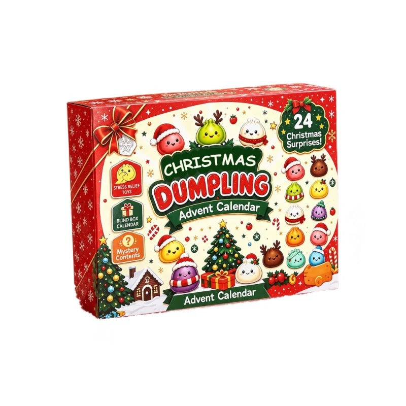 Advent Calendar 24 Squeeze Figures Stress Relief