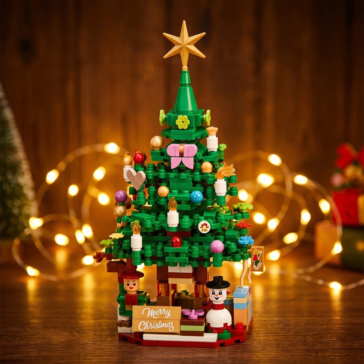 Advent Calendar 864-Piece Christmas Village Building Bricks
