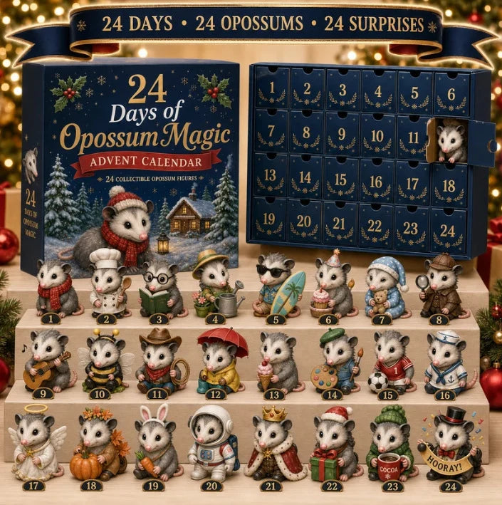 Advent Calendar Acrylic Animal Design 24-Day Christmas Countdown