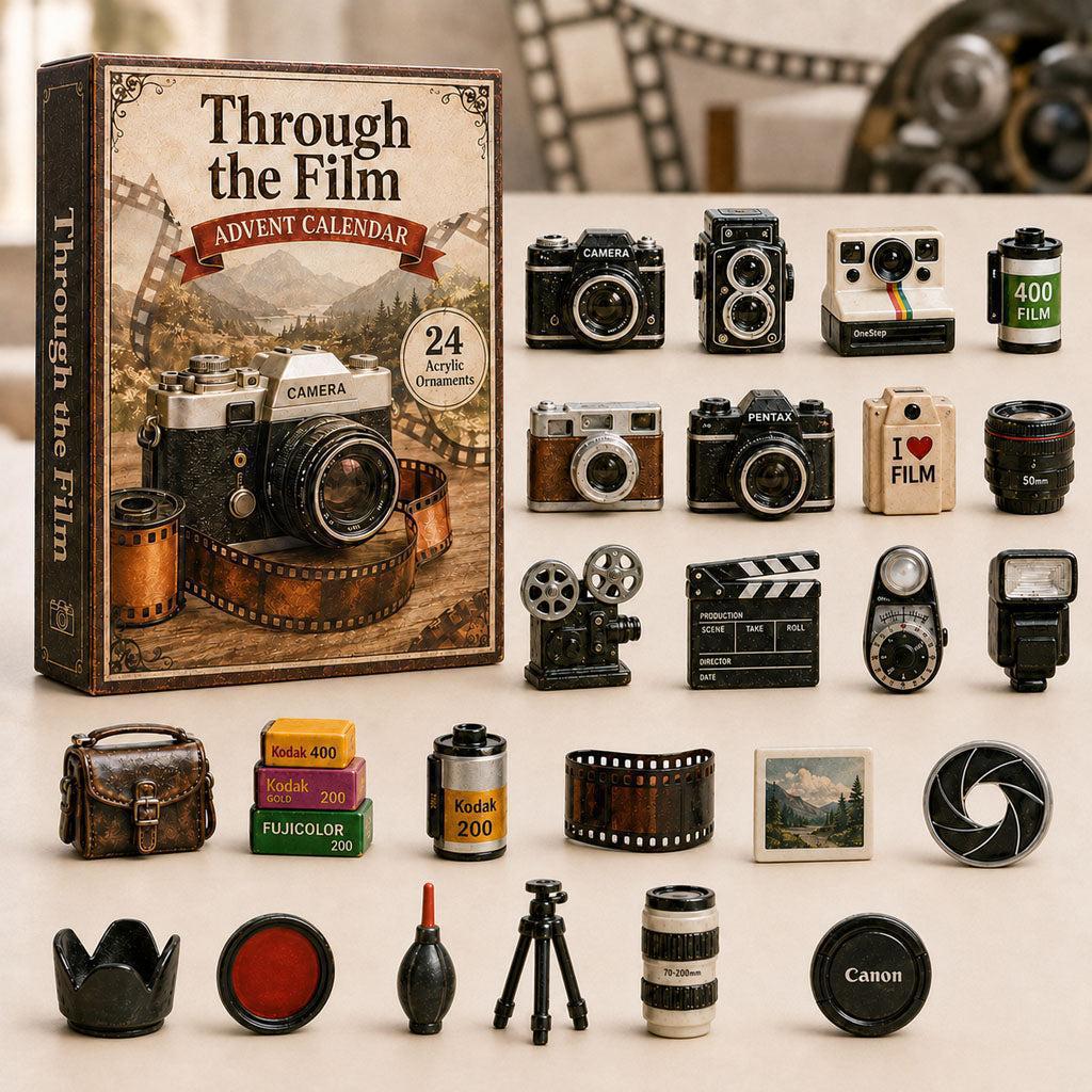 Advent Calendar Camera-Shaped Clear Acrylic