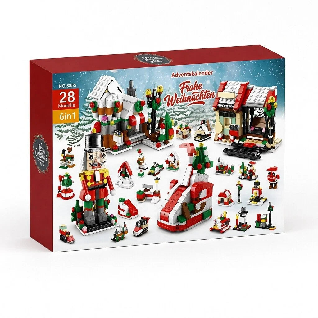 Advent Calendar Christmas Building Blocks 24 Daily Sets for Kids