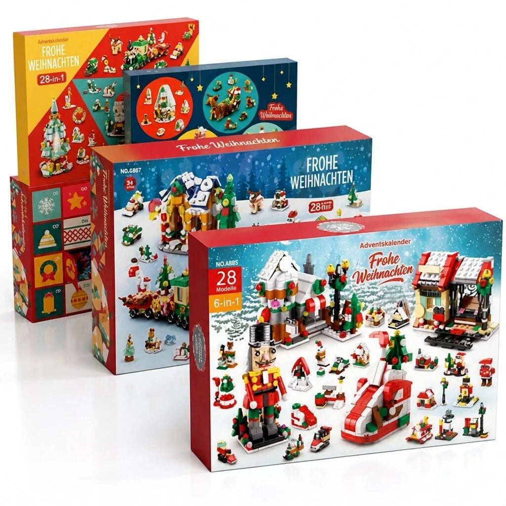 Advent Calendar Christmas Building Blocks 24 Daily Sets for Kids