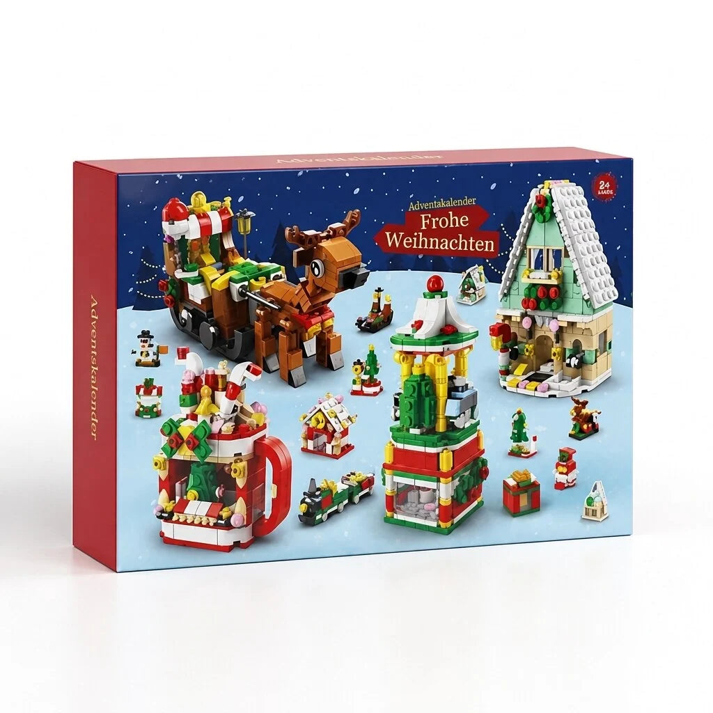 Advent Calendar Christmas Building Blocks 24 Daily Sets for Kids