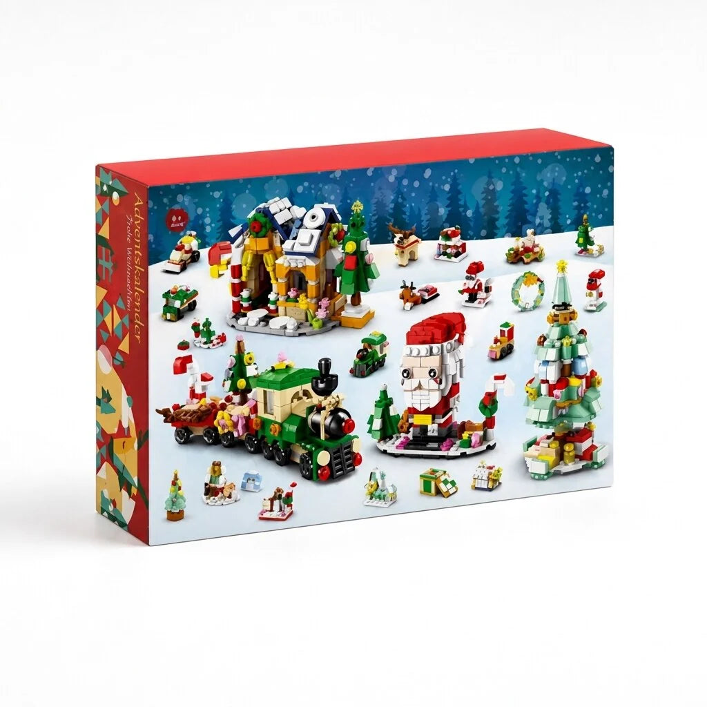 Advent Calendar Christmas Building Blocks 24 Daily Sets for Kids