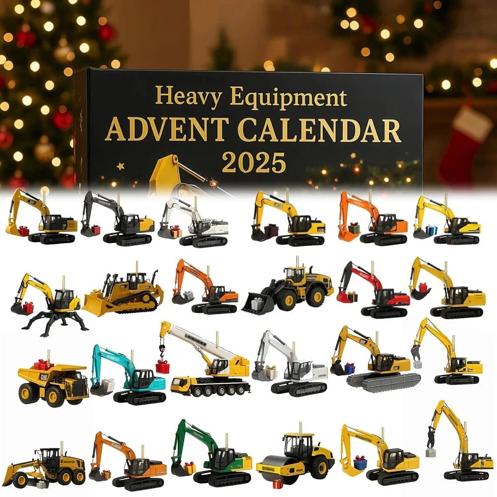 Advent Calendar Construction Vehicle Theme 24 Toy Surprises