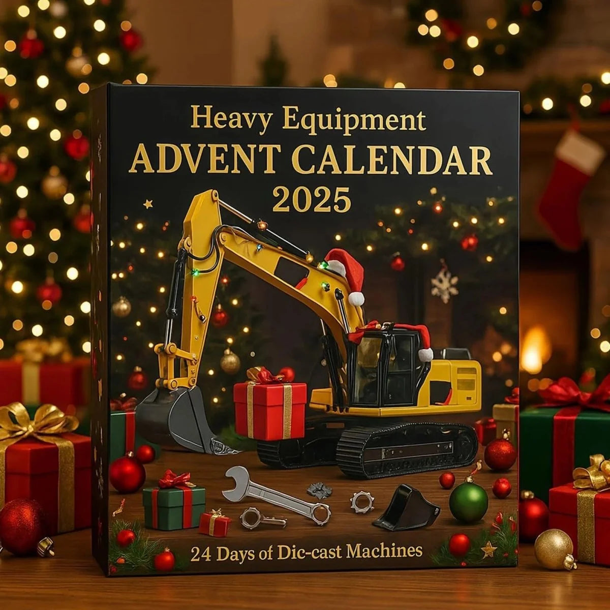 Advent Calendar Construction Vehicle Theme 24 Toy Surprises