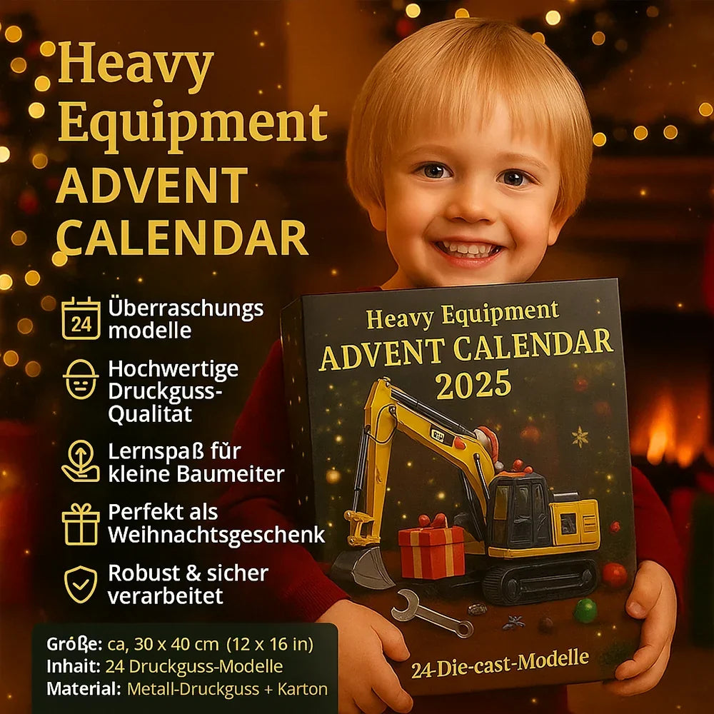 Advent Calendar Construction Vehicles 24 Die-Cast Models