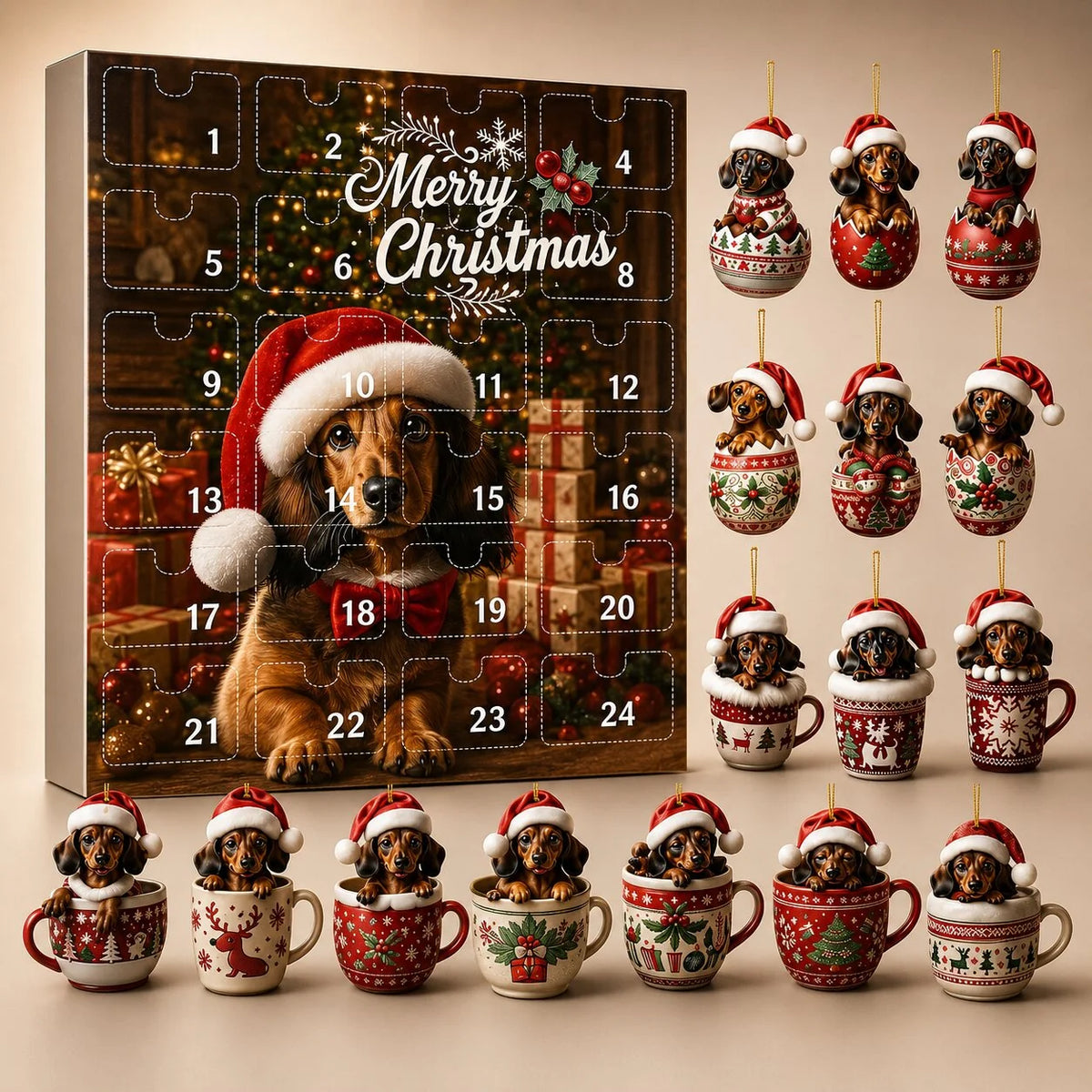 Advent Calendar Dachshund 24 Daily Surprises