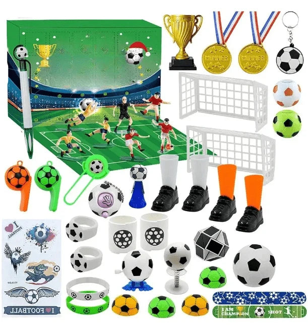 Advent Calendar Football Stadium Building Set 24 Pieces
