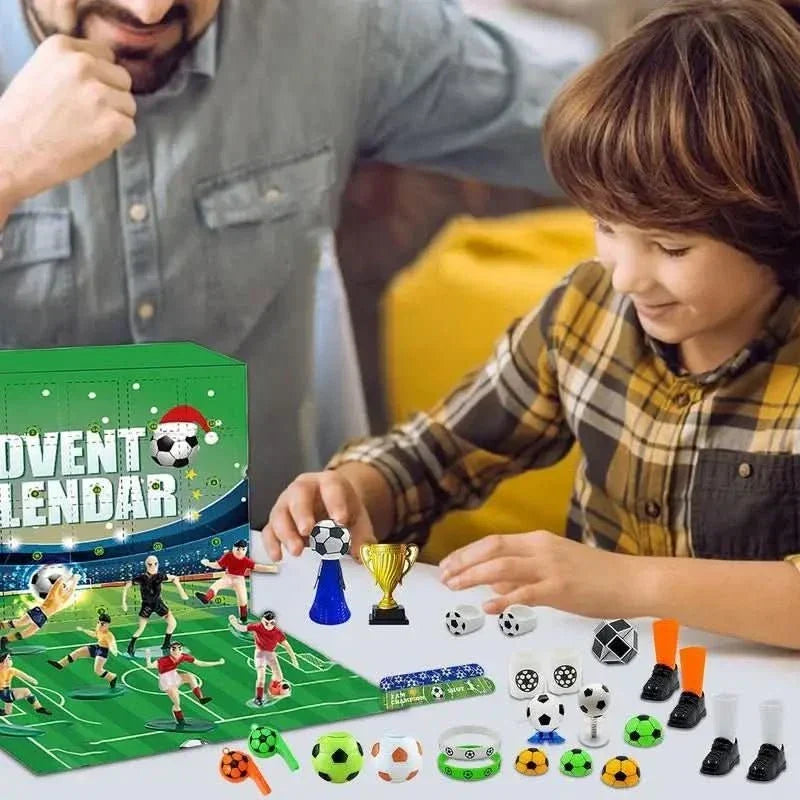 Advent Calendar Football Stadium Building Set 24 Pieces