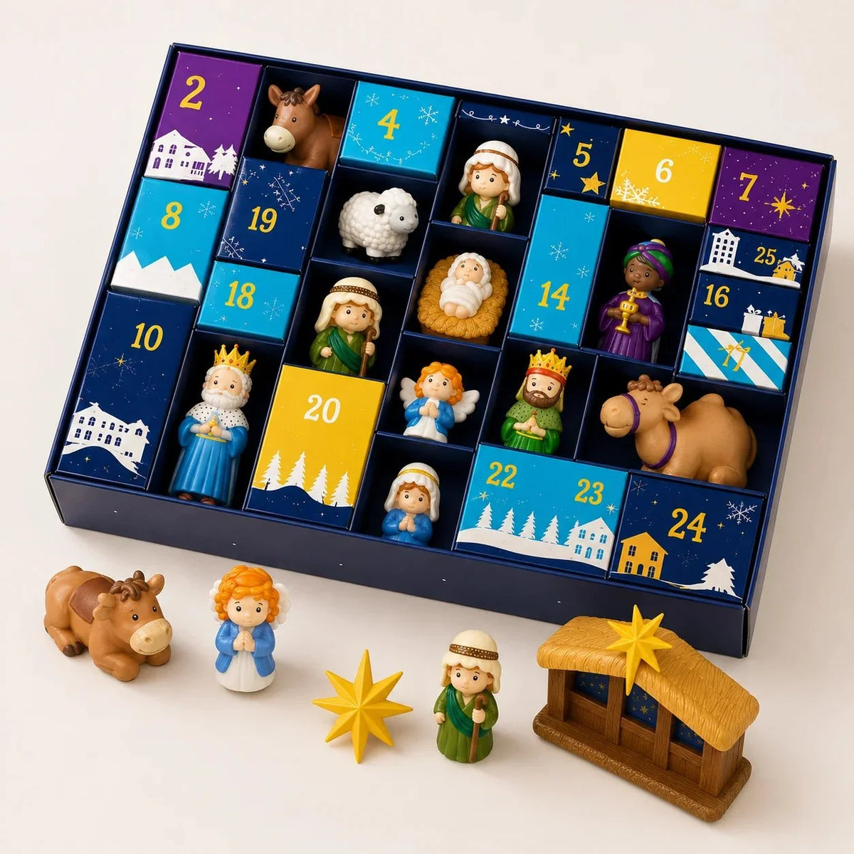 Advent Calendar Nativity Scene 25 Pieces