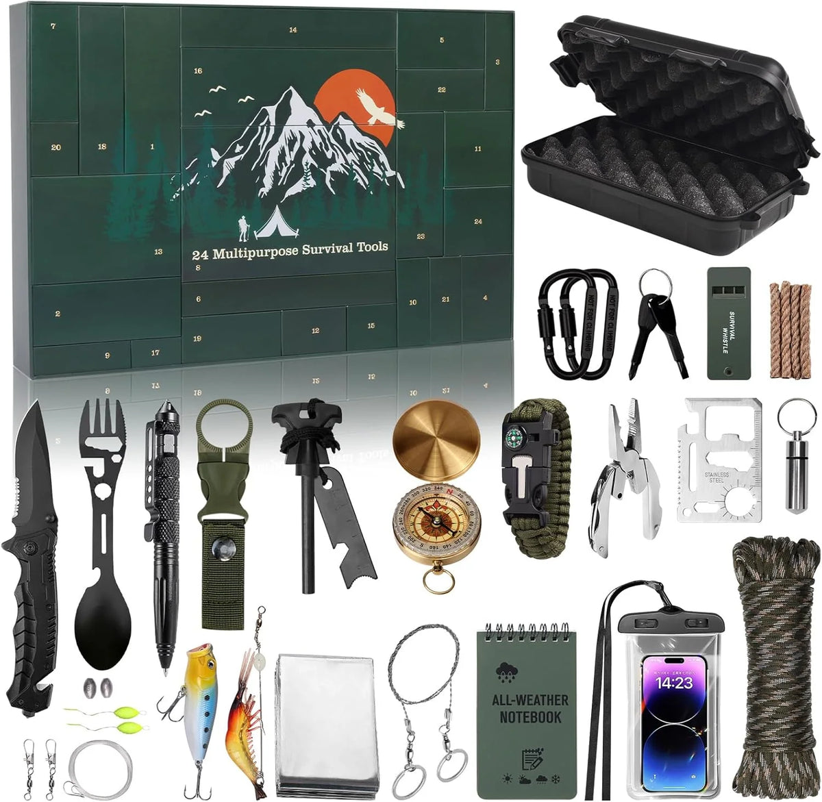 Advent Calendar Outdoor Survival Set of 24