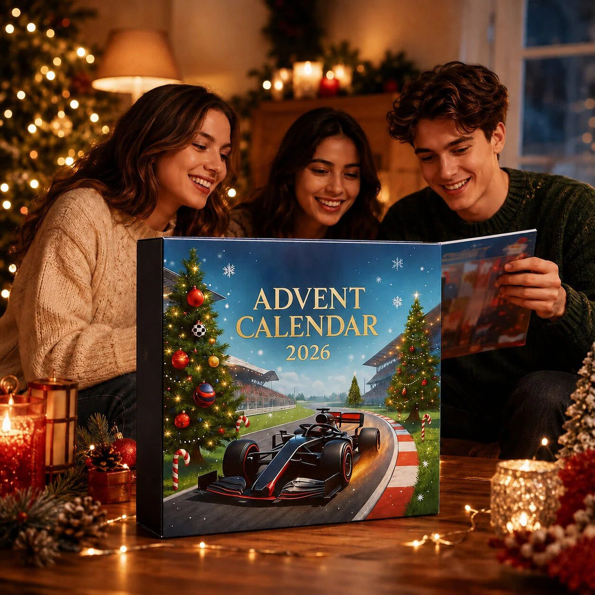 Advent Calendar Race Car Designs 24-Day Countdown