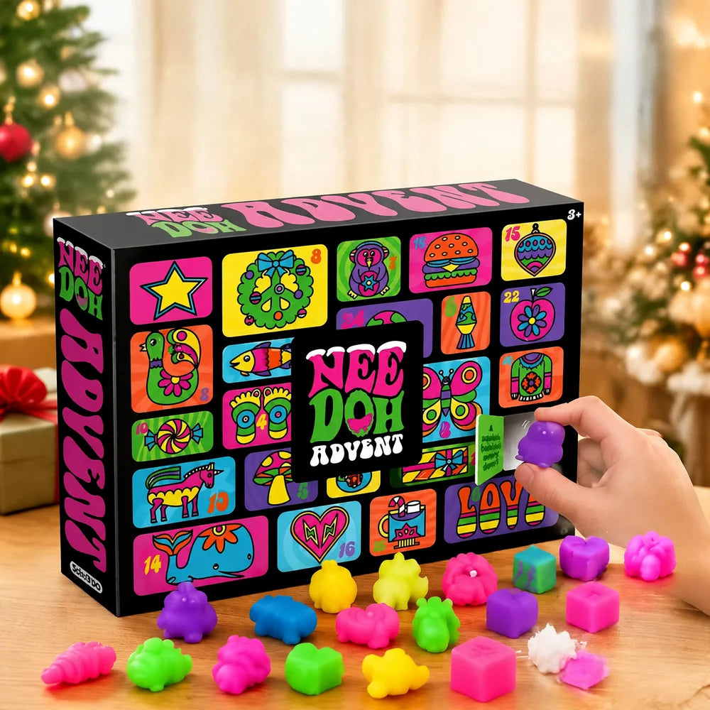 Advent Calendar Resin Toy Set for Christmas Countdown