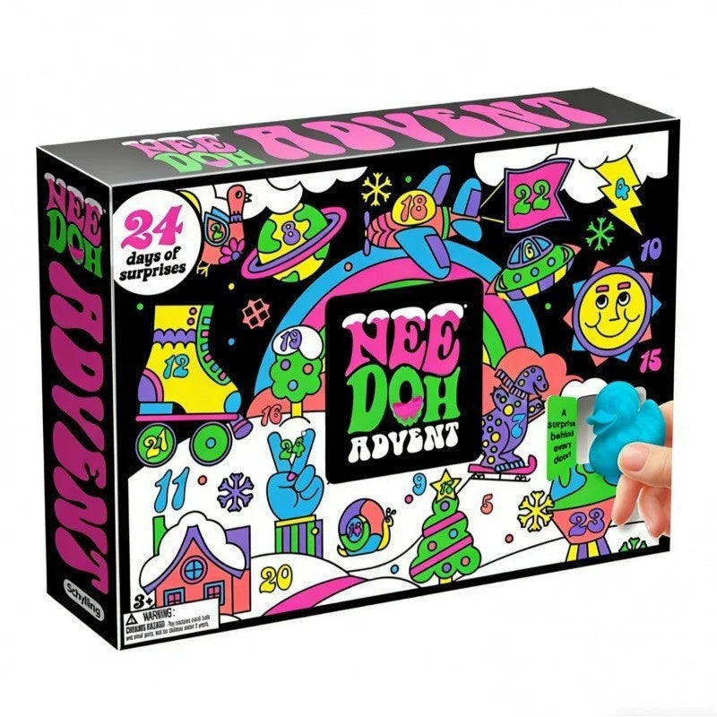 Advent Calendar Resin Toy Set for Christmas Countdown
